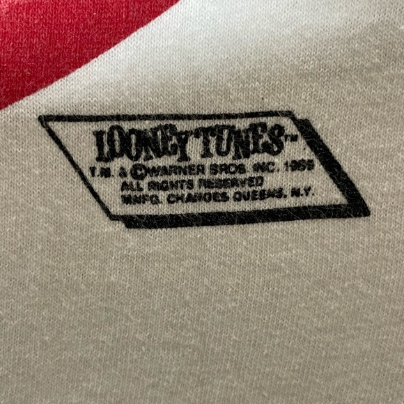 1989' LOONEY TUNES THAT’S ALL FOLKS DOUBLE SIDED GRAPHIC VINTAGE T-SHIRT - Picture 5 of 6